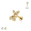 BUTTERFLY TOP THREADLESS (PUSH IN) 316L SURGICAL STEEL LABRET SET